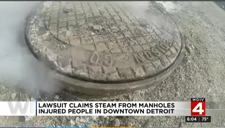 Lawsuit targets companies after multiple victims injured by steam from manhole covers in Detroit