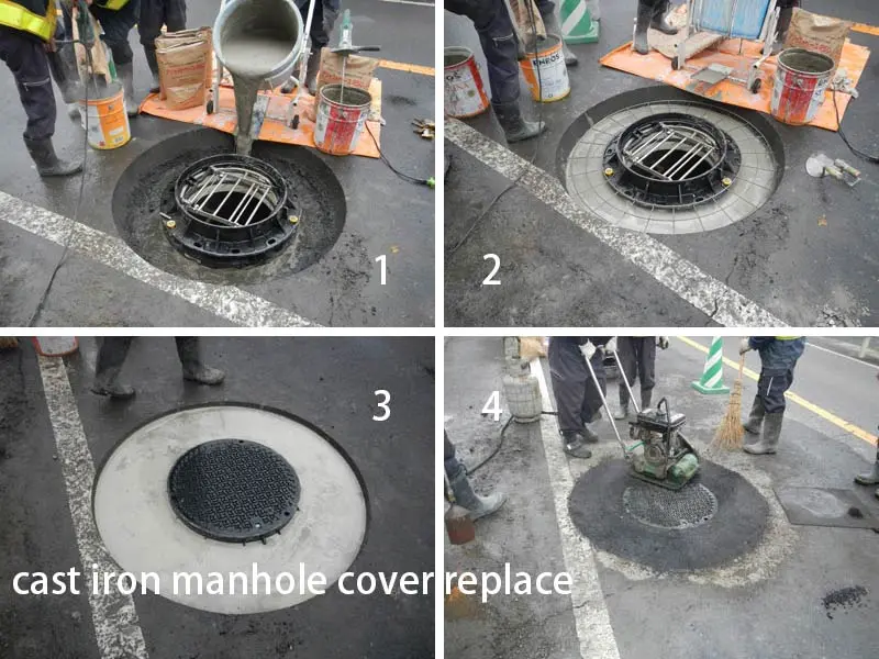 cast iron manhole cover replace