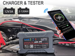 NEW Bluetooth Smart Car Charger Tester with Estimated Charging Time