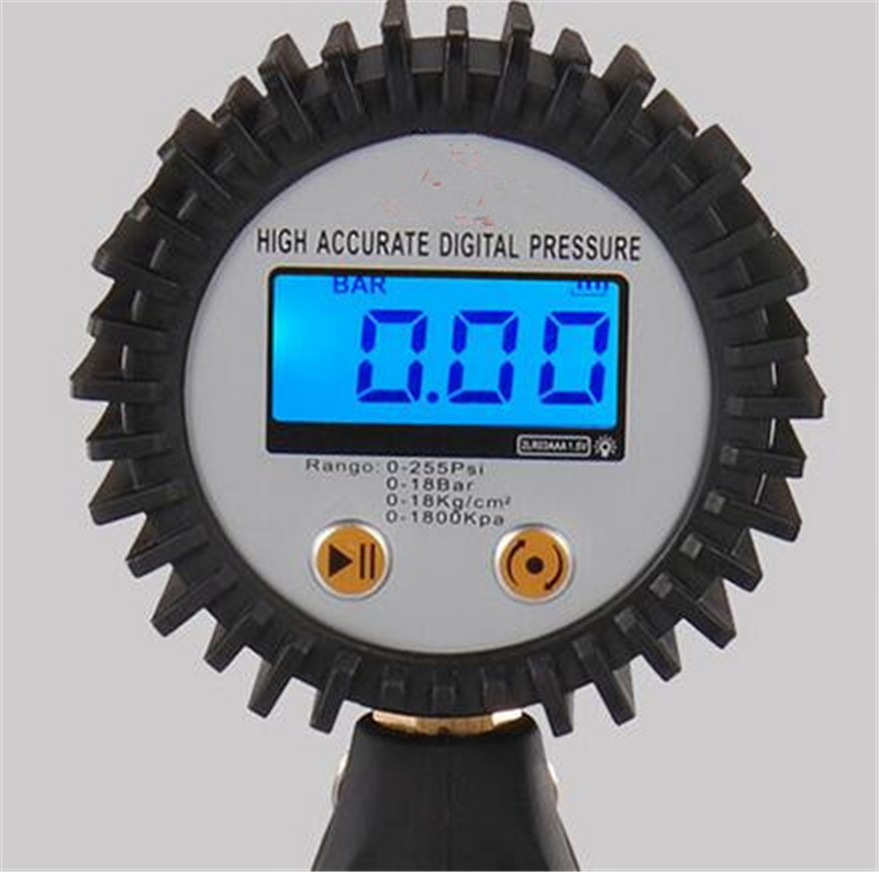 Digital Tire Pressure Gauge Tire Inflator Meter Inflation Gun LCD