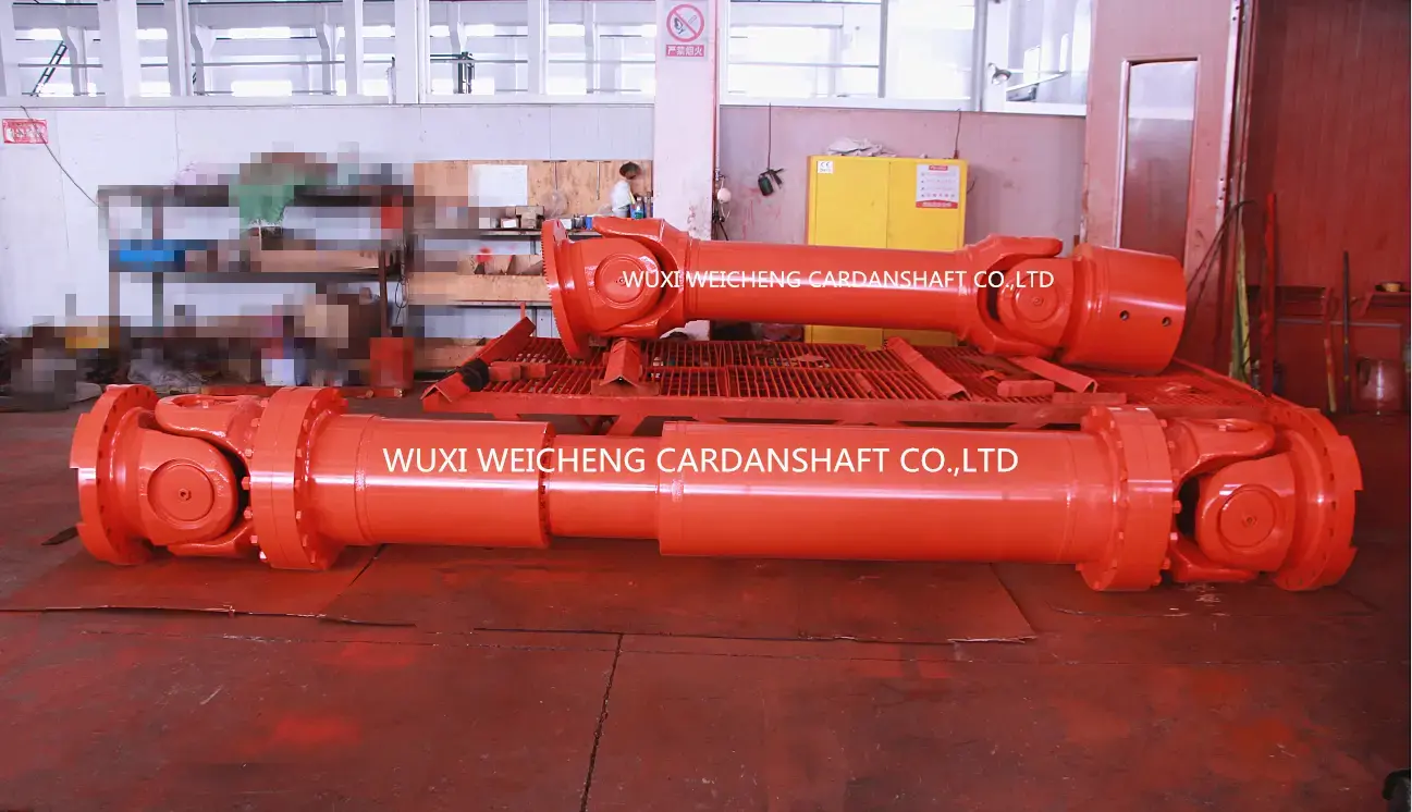 Cardan shaft SWC680B-3060 and SWC700E-4750+350 used for steel pipe equipment