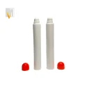 LT017 15ml lip gloss tube with dome head and dome cap(head attached)