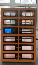 New developed double-sided automatic opening food warmer locker