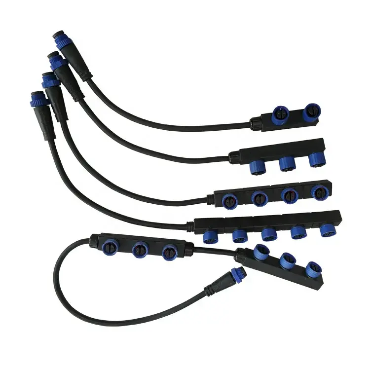 Series Circuit M15 Waterproof Connector Cables (2, 3, 4, 5, 6 Terminals)