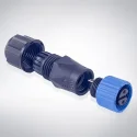 2-pin Female & Male Terminal M15 Waterproof Connector