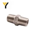 Stainless steel close barrel full thread male nipple screwed pipe fitting