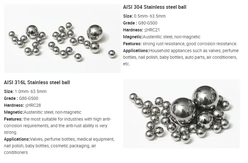 Stainless steel Shot Blast Glass Steel Ball steel shots and grits for polishing surface treatment
