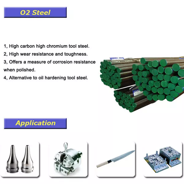 AISI O2 / DIN EN 90MnCrV8 1.2842 Oil Hardening Tool Steel Bar / Rod 