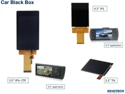 Car black box application TFT LCD display