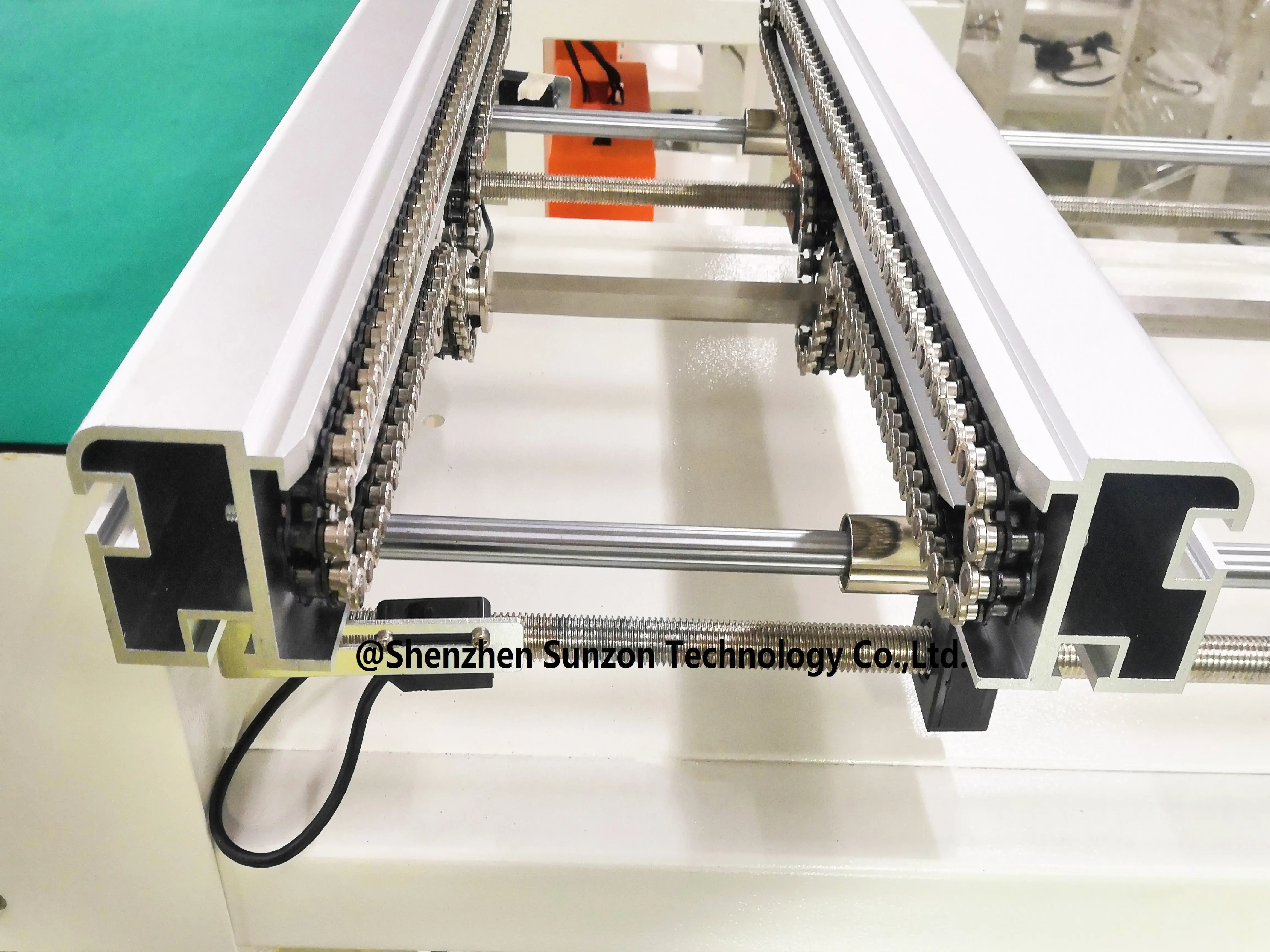 NC-BC-330-C Standard smt pcb conveyor with cover SunzonTech pcb conveyor for smt production line