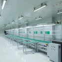 BC-11M-400W Assembly line (steel) with independent workbench 11m PCB belt conveyor for PCB manufacturing