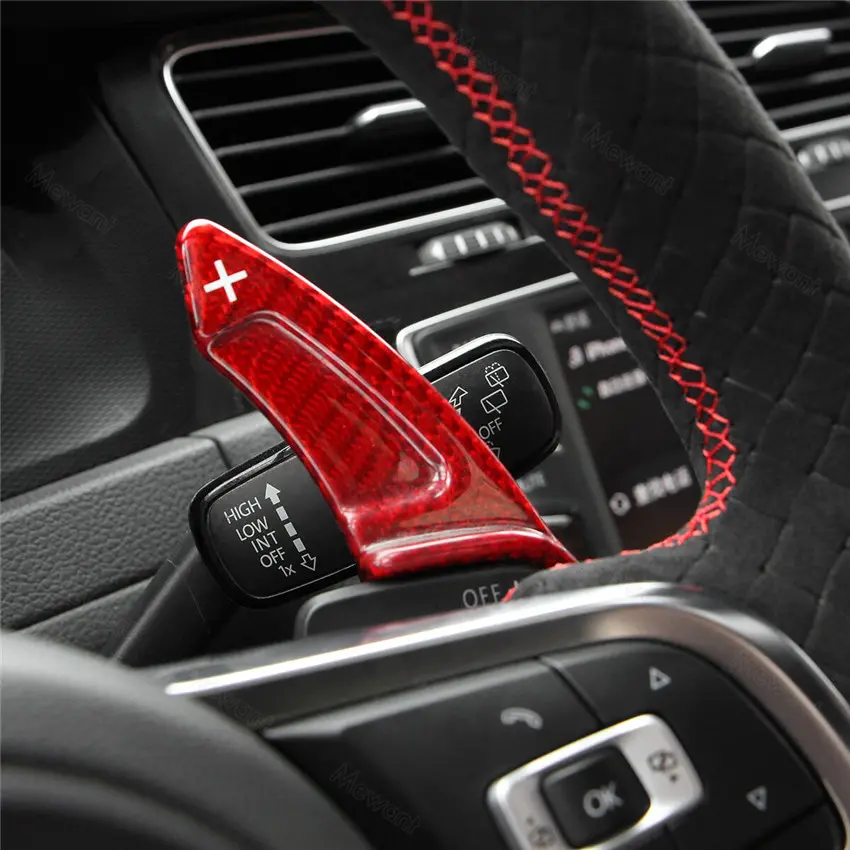 For Peugeot 2008 2013~2018 Year Car Steering Wheel Cover Carbon