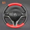 For Acura CSX 20016-2011 Hand Stitching Custom Leather Suede Steering Wheel Cover
