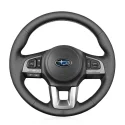 For Subaru Legacy Outback XV Crosstrek Forester 2015-2017 Hand Stitching Custom Steering Wheel Cover