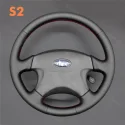 For Subaru Forester Impreza Legacy Outback Baja 1999-2004 Hand Sewing Steering Wheel Cover
