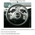 For BMW Mini(HatchbackMini R50R52R53) 2001-2006 Convertible 2004-2008 Car Interior Accessories Hand Stitching Steering Wheel Cover