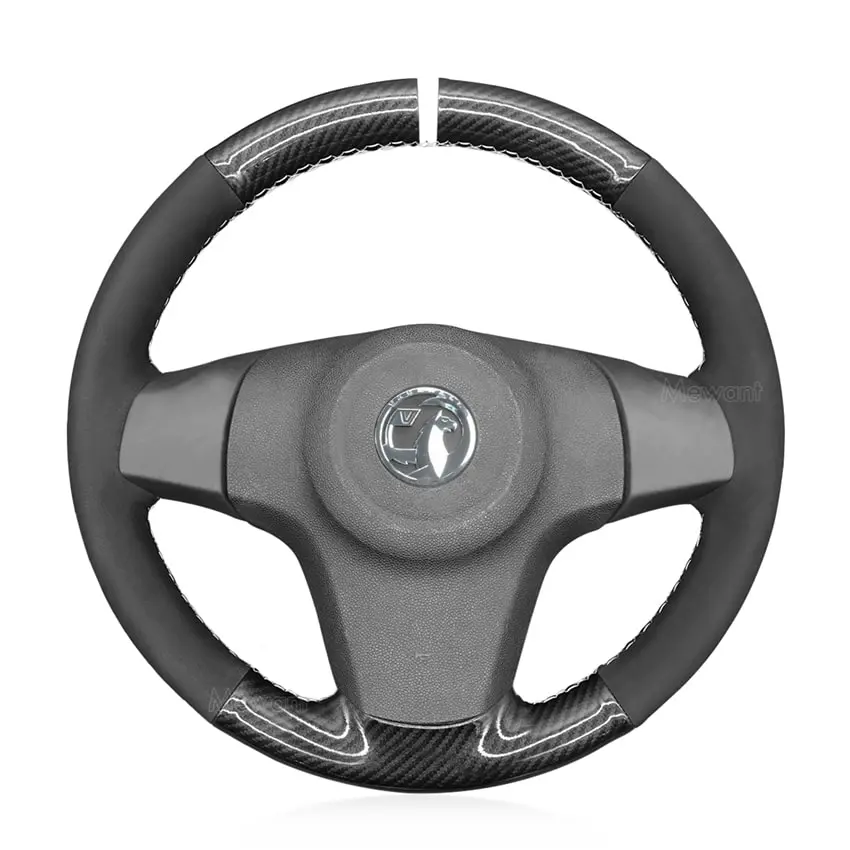 For Vauxhall Corsa (D) 2006 -2015 Car Accessories Custom Hand Sewing  Steering Wheel Cover
