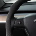 Tesla universal steering wheel cover alcantara