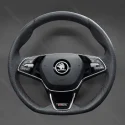 DIY Stitching Steering Wheel Covers for Skoda Octavia VRS RS Fabia 2021-2023