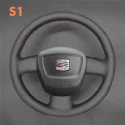 DIY Stitching Steering Wheel Covers for Seat Exeo 2009-2012