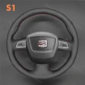 DIY Stitching Steering Wheel Covers for Seat Exeo 2009-2013