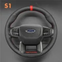 DIY Stitching Steering Wheel Covers for Ford Ranger Raptor 2023-2024
