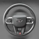 DIY Stitching Steering Wheel Covers for Toyota Land Cruiser 300 GR Sport 2022-2024
