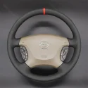 DIY Stitching Steering Wheel Covers for Nissan Patrol Y61 Maxima 2000-2003