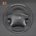DIY Stitching Steering Wheel Covers for Infiniti M45 2003-2004