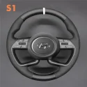 DIY Stitching Steering Wheel Covers for Hyundai i20 Bayon 2020-2024