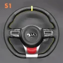 DIY Stitching Steering Wheel Covers for Kia Optima Ceed Cee'd Proceed Pro Ceed