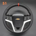 DIY Stitching Steering Wheel Covers for Chevrolet Camaro 2012-2015