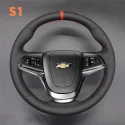 DIY Stitching Steering Wheel Covers for Chevrolet Caprice 2014-2017