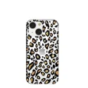 Sparkle Translucent Clear Leopard Print TPU Protective Phone Case For iPhone 13 Pro