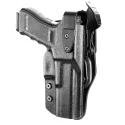 WARRIORLAND Glock 17 Duty Holster Level II Retention with Hook Guard & Rotating Hood