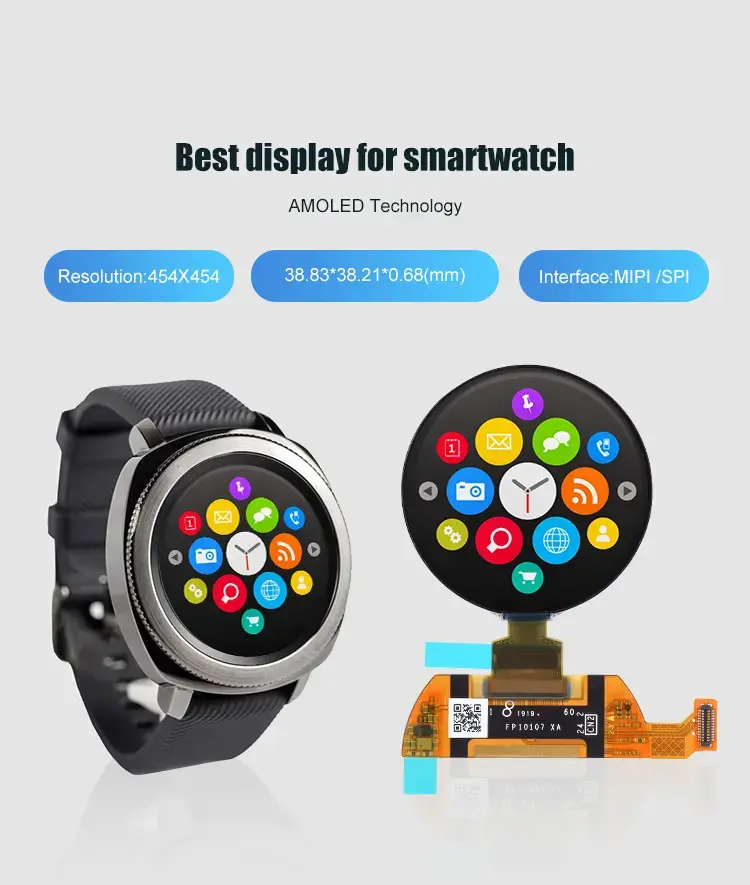 TG13904PY24G-1.39 inch Circular touch screen for smart home display