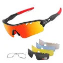 5 interchangeable lenses cycling sunglasses