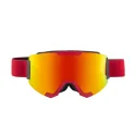 Interchangeable magnetic red lens ski goggles
