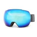 Customize blue lens snowboard goggles