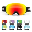 Custom logo UV400 toric magnetic ski goggles05
