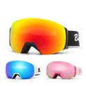 Custom logo UV400 toric magnetic ski goggles07