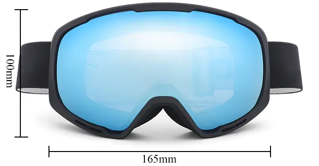 Blue full revo coating toric lens snow goggles