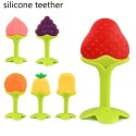 What are the benefits of using edible silicone materials for baby spoons and chew toys?