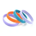 Customizable silicone bracelets
