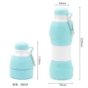 Factory Custom BPA Free Expandable Collapsible Travel Sports Drink Silicone Collapsible Water Bottle.