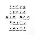 Silicone letter beads bulk