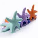 Baby teething toys/silicone starfish teether jewelry/baby chewing sensory plush toys wholesale customization
