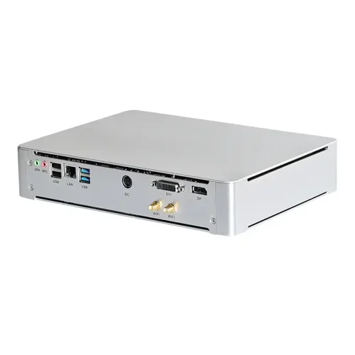 HUNSN Fanless Industrial PC, Mini Computer, Intel Core I5 3317U, Windows XP  / 11 or Linux Ubuntu, IM02, VGA, HDMI, 2 x LAN, 4 x COM RS232, 4 x USB2.0