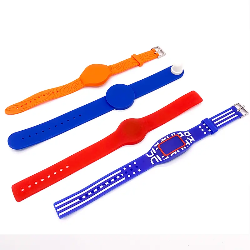 Silicone rfid elastic wristband 125khz