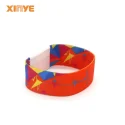 RFID wristband supplier nfc chip music concert festival fabric wristband elastic programmable for events